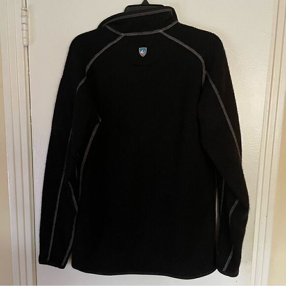 Kuhl Thor Quarter-Zip Sweater in Black/ excellent Size M - Picture 2 of 5